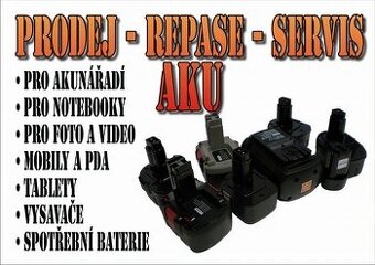 Repase akumulátorů / baterií k nářadí / baterie elektrokola