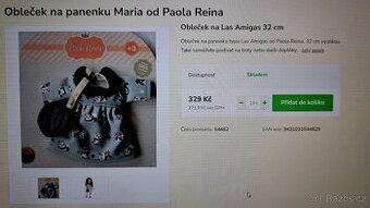 Oblečení na panenku Marii od Paola Reina Las Amigas 32cm