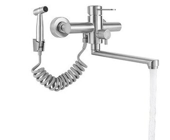 Nástěnná kuchyňská baterie SUS304 se sprškou