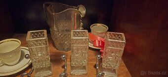 Džbánek+ 3hranate sklenice