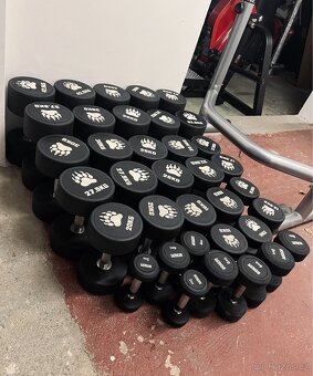 Sada jednoruční činky Top ( 1kg - 40kg ) Pogumovaný SLEVA