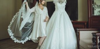 Svatební župan / krajkový župan