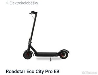 Elektrická koloběžka Roadstar Eco City Pro E9