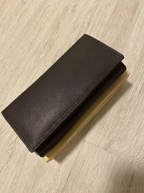 Kožená hnědá peněženka nová z pravé kůže - 1