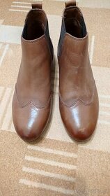 Kotníčkové kožené boty 5th Avenue - 1