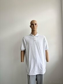Pánské šedé triko Pólo s límečkem Safran B&C XXL