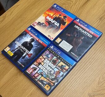 Hry na Playstation 4 - Uncharted, Mafia, GTA V