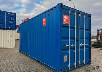 Lodní kontejner 20'HC RAL 5010 umístěný v Ústí nad Labem