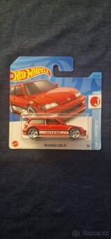 90 Honda Civic EF Červená - Hotwheels