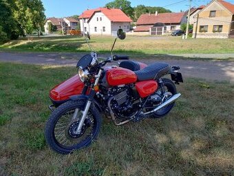 Jawa 350 OHC Scrambler + sidecar Velorex 562