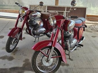 Jawa 350 354 a jawa 250 353 obe 1956 s dokladmi