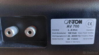 Centrální a surroundové repro Canton AV700+Twin 700