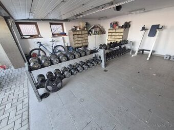 Pogumované jednoručky celkem 1106kg