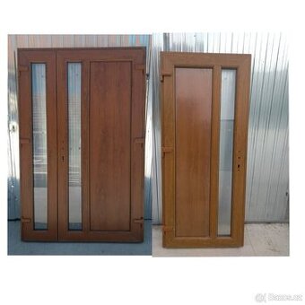 Vchodové dveře zlaty dub bila