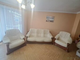 Kožená sedací souprava 3+1+1