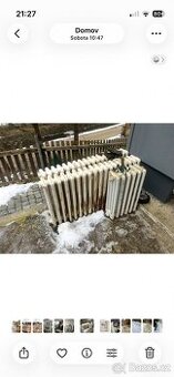 Prodám litinové radiátory