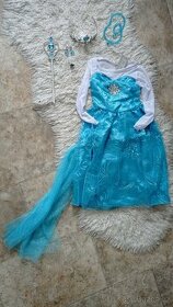 Šaty Elsa 98/104 s doplňky