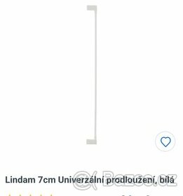 Nivé Lindam univerzální prodloužení 7 cm, bílé, 2 ks
