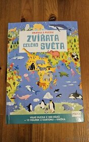 Kniha Zvířata celého světa + 200 dílků puzzle - 1