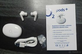 Bezdrátová sluchátka O2 pods+ bílé