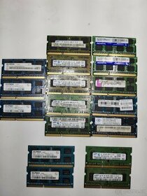 DDR3 RAM PAMĚŤ SO-DIMM DO NOTEBOOKU  1GB,  2GB,  4GB