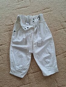 Bílé značkové kalhoty vel. 116