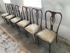 Prodám historické židle 6 ks - dobrý konstrukční stav