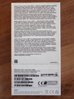 Iphone 12 mini, black, 128gb