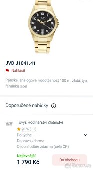 Nové Pánské hodinky 10ATM 100m vodotěsné