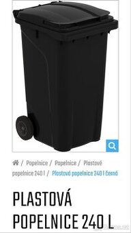 Plastová popelnice 240l