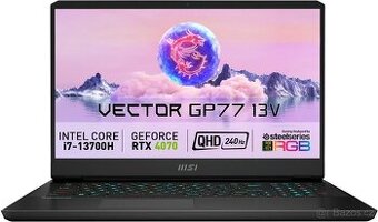 Herní notebook MSI Vector GP77 13VG-052CZ, GeForce RTX 4070