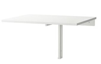 sklopný stůl 74x60 bílý ikea norberg