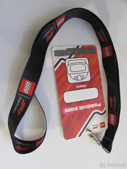 ⭐⭐⭐ Originál Lego Formula 1 Paddock Pass klíčenka F1 ⭐⭐⭐