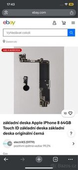 Základ. deska iPhone 8plus 256gb