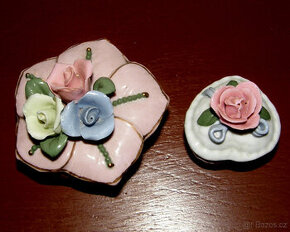 Dóza, dózička, šperkovnice malá porcelán - 2 typy