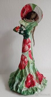 dekorace - papírová panenka