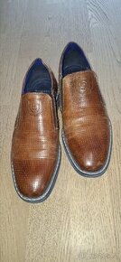 Kožené italské pánské boty Bugatti, vel. 40