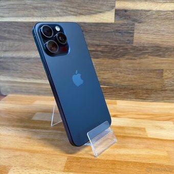 IPhone 15 Pro Max 256GB, modrý Titan, (rok záruka)