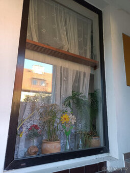 Velké plastové OKNO pevné ROZMĚR 239 x 134 cm