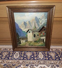 STARÝ OBRAZ  - ALPSKÁ KRAJINA