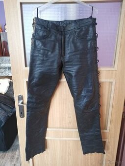 Pánské kožené kalhoty na chopper