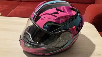 Dámská vyklápěcí moto přilba