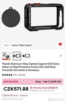 Ochranná klec pro DJI Osmo Action 6