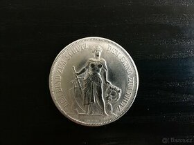 Stříbrná mince 5 Franků Švýcarsko 1885 - 1