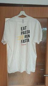Bílé tričko eat pasta run fasta - 1