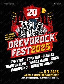 DŘEVOROCKFEST – 5.7.2025 – DŘEVOHOSTICE