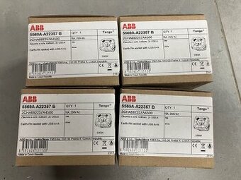 ABB Tango bílá zásuvka s USB