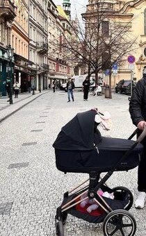 CYBEX Platinum Priam Rosegold/Sepia Black + autosedačka