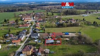 Prodej pozemku k bydlení Trocnov u Borovan, 834 m²