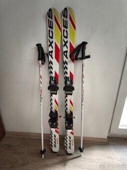 Lyže 117 cm plus hůlky